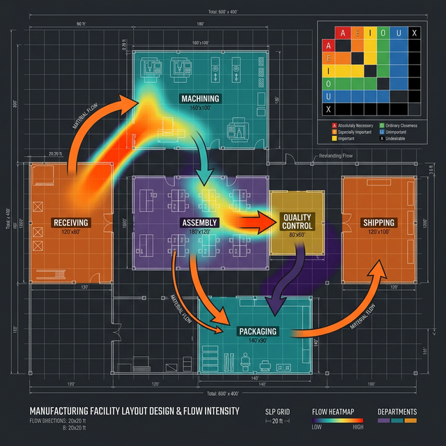 Endüstriyel Tesis Planlama ve Fabrika Yerleşim Düzeni